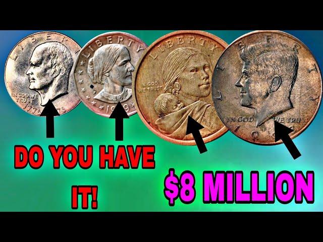 Most Valuable Sacagawea, Anthony, Eisenhower Dollar & Kennedy Half Coins Worth Millionaire Dollars