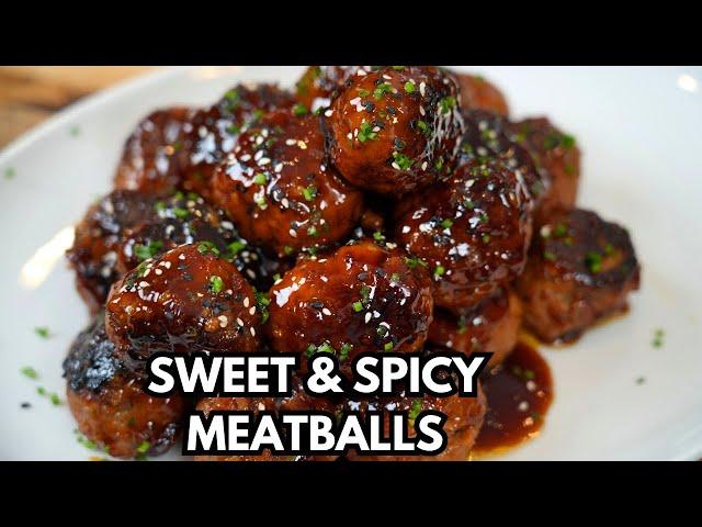 How To Make AMAZING Sweet & Spicy Meatballs