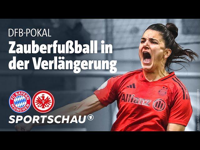 Bayern München - Eintracht Frankfurt Highlights DFB-Pokal Frauen, Viertelfinale | Sportschau Fußball