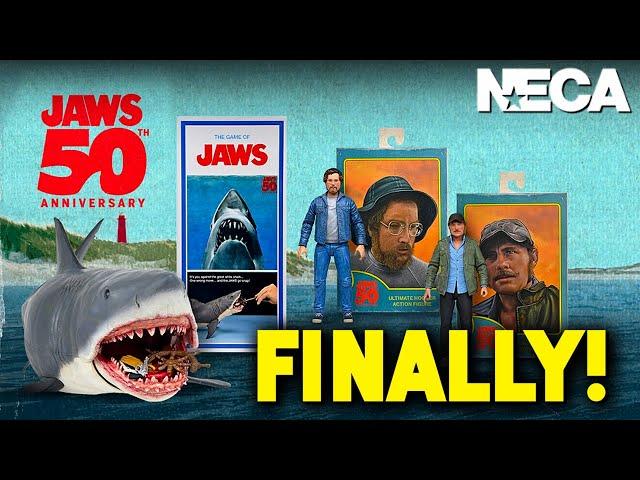 First Look - NECA Jaws 50th Anniversary Hooper, Quint & Shark!