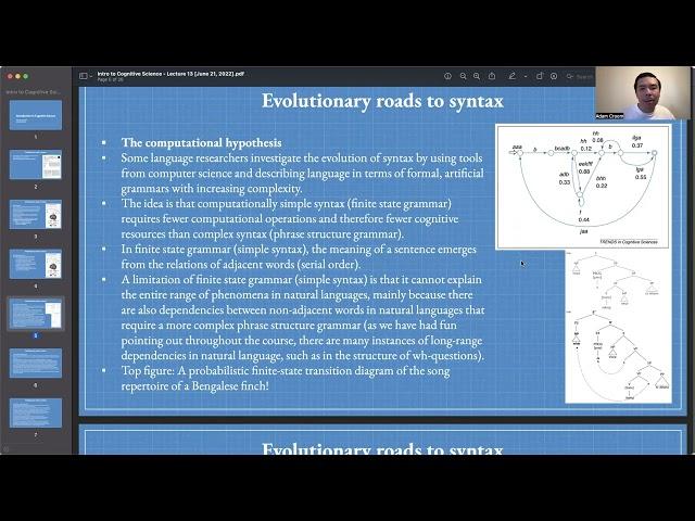 Lecture 13: The Evolution of Syntax | COGSCI 1 | UC Berkeley