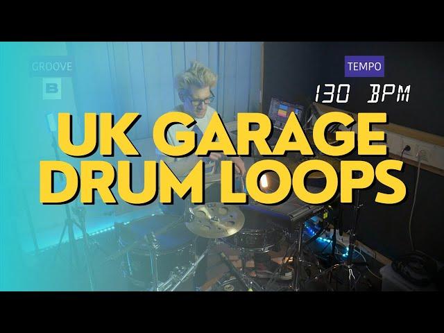 UKG Drum Loops 130 BPM // The Hybrid Drummer