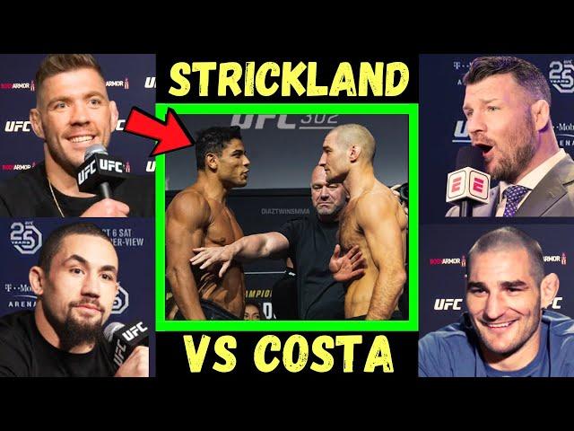 UFC Fighters "Predict" Sean Strickland vs Paulo Costa | UFC 302