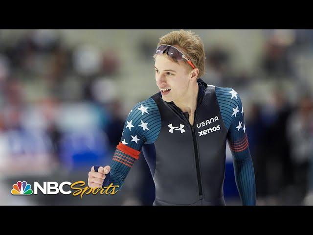 Jordan Stolz wins second World Title in as many days, eyes clean sweep on Sunday | NBC Sports