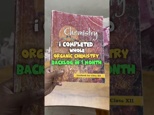 How to clear backlog #neet #jee #aiims #iit #neet2026 #backlog #chemistry