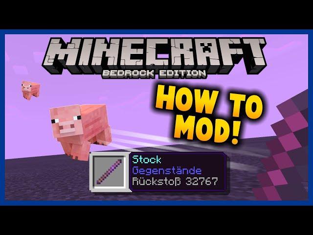 How To Mod: Knockback-Stick (Minecraft Bedrock)