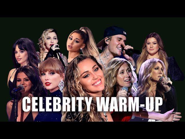 CELEBRITY WARM-UP - How Famous Singers Train Their Voices