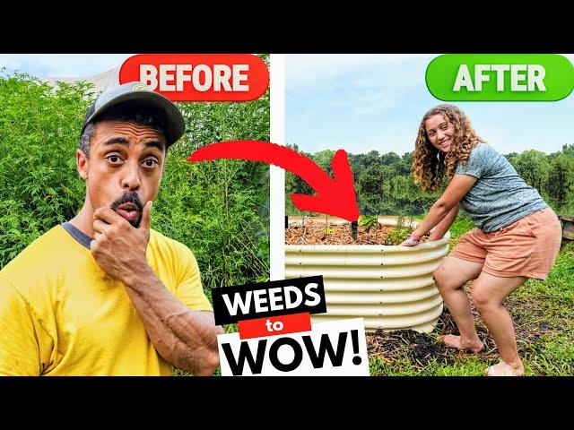 Our AMAZING Garden Transformation with DIY Raised Beds!