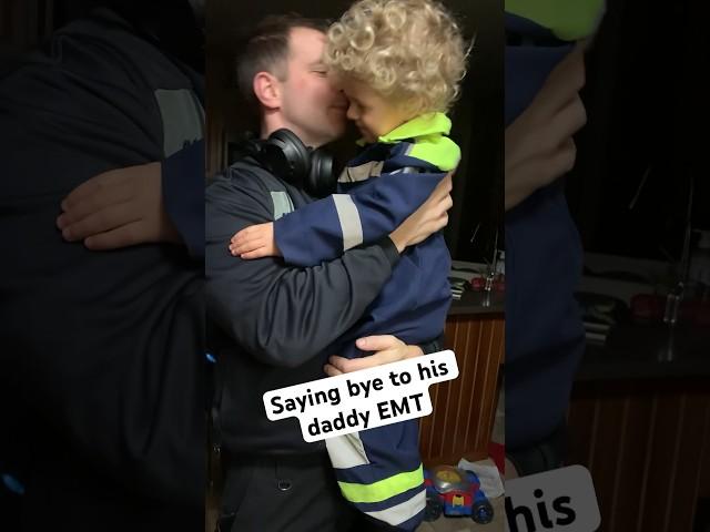 My two EMTs #motherhood #EMT #heroes #wholesomevideo #sweetvideo #bigfamily #toddlerlife