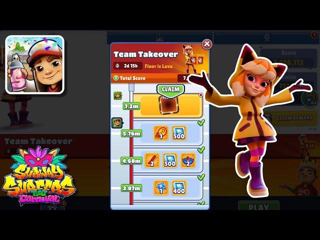 Unlock Lava Profile Frame - Subway Surfers Rio 2025 Team Takeover No Floor Challenge Floor is Lava