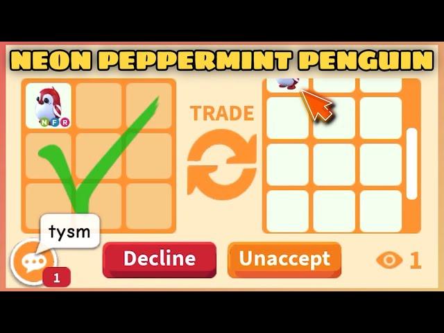  WOW!! SO LUCKY THEY NEED IT AND THEY ADD A LOT FOR MY NEON PEPPERMINT PENGUIN  in #adoptme