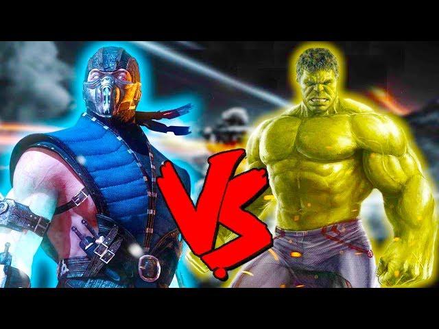 Sub-Zero Vs Hulk Army - Epic Battle - Mortal Kombat Costume Skin Mod