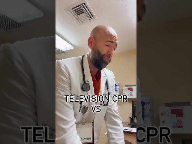 TV Doctors vs Real-Life CPR  #doctokpodcast #medicalhumor #medicalreels #funnydoctor  #cpr