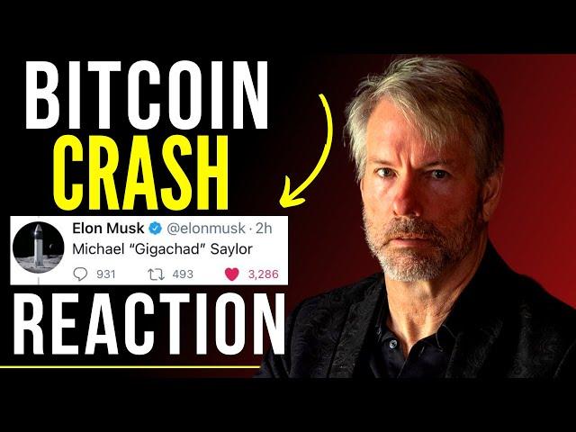 Michael Saylor Breaks his silence on Bitcoin Crash, Reacts to Elon Musk calling him 'GigaChad' (NEW)