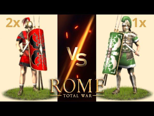 Can 2 Hastatis Beat 1 Urban Cohort in OG Rome: Total War?