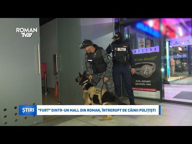 "Furt" dintr-un mall din Roman, întrerupt de câinii polițiști