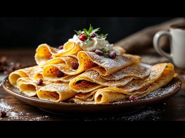 How to Make French Pancakes At Home | The Best Way To Cook Thin Crepes