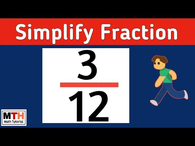 How to simplify the fraction 3/12 (reduced form) | 3/12 Simplified