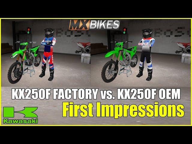 KX250F Factory vs. KX250F OEM - First Impression | MX BIKES