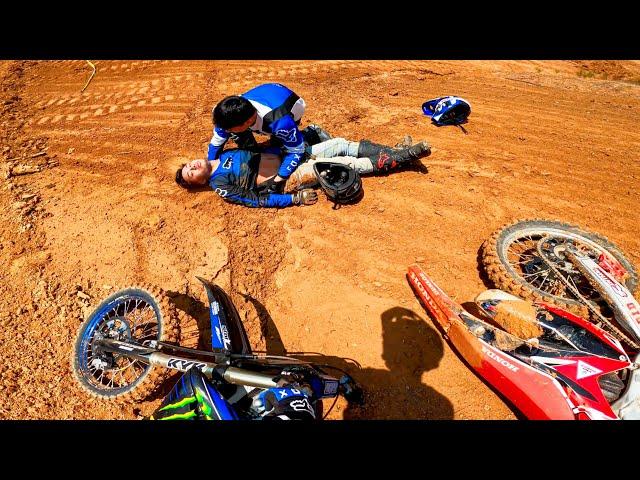 Scary Dirtbike Crash Situation