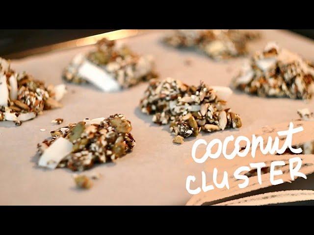 CRISPY COCONUT CLUSTERS | healthy snack idea