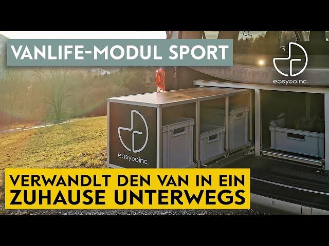 easygoinc. Vanlife-Modul SPORT- macht den Van (und Hochdachkombi) zum Zuhause unterwegs