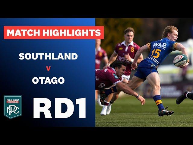 RD 1 HIGHLIGHTS: Southland v Otago (Bunnings NPC 2024)