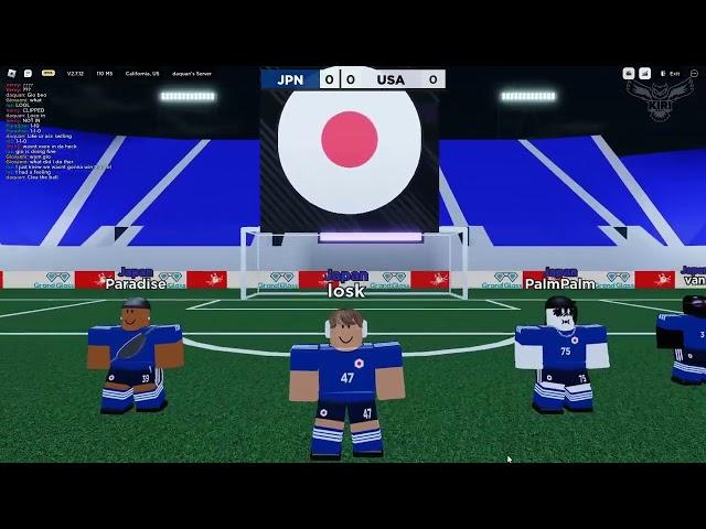 Soccer Universe: LFG World Cup: USA vs Japan | ROBLOX Soccer Competitive