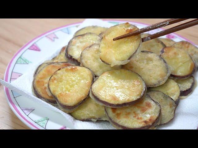 쉽고 빠르게 고구마전 만들기 sweet potato pancake