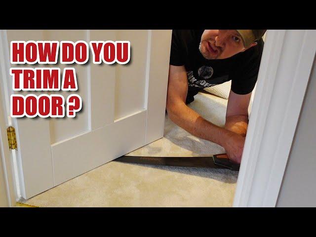 How to TRIM A DOOR for a new carpet