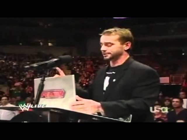 CM Punk Funny Moment With Raw`s GM + Michael Cole RKOed