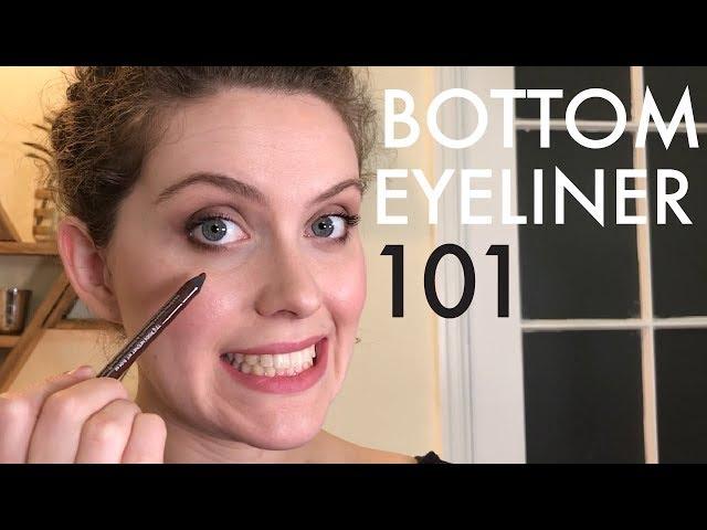 How To Apply Eyeliner On The Bottom Lid - Beginner Eyeliner