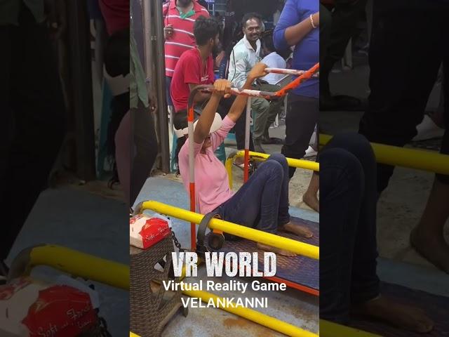 Funny virtual reality reaction  VR WORLD VELANKANNI #shorts #short #vrworld #vrgaming #gaming