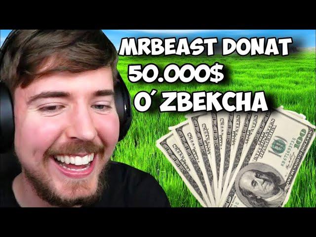 Minecraftni yutgan 50.000$ yutadi - @MrBeastGaming O'zbekchada  #sanchesblack