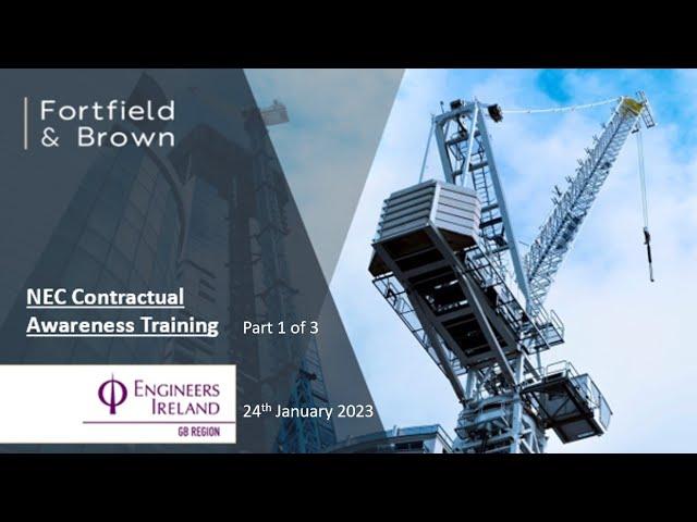 NEC Contractual Awareness Training - Part 1 of 3