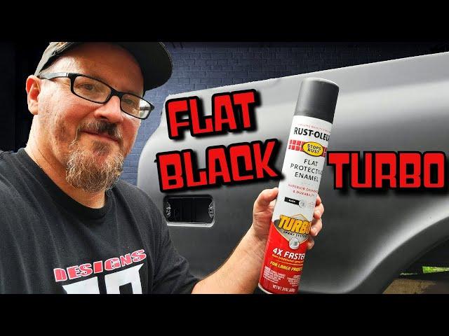 TURBO Can Spray Paint (Flat Black) How To Spray Paint Your Car at Home