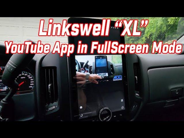 Linkswell XL: You Tube App Demo in Full Screen and Split-Screen mode