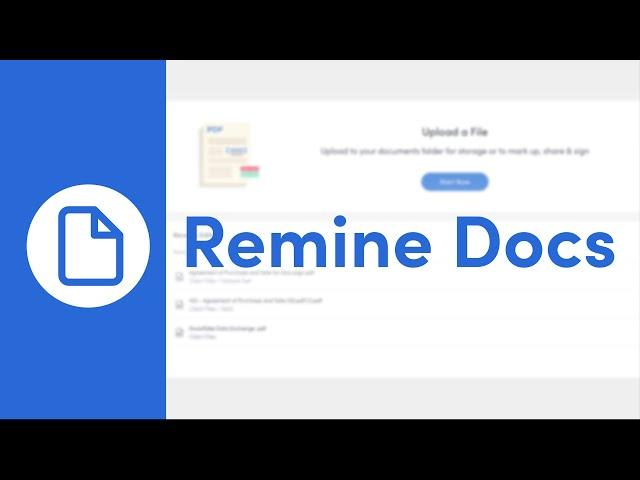 Remine Docs