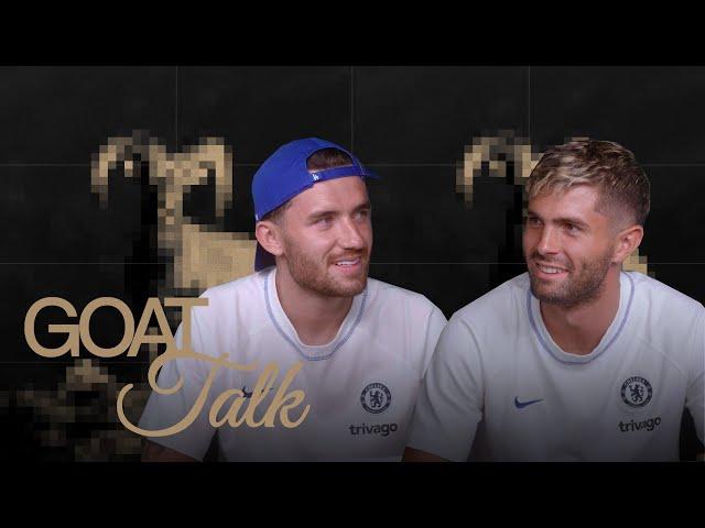 Christian Pulisic & Ben Chilwell of Chelsea FC on Fave World Cup Moments & Best Rappers | GOAT Talk