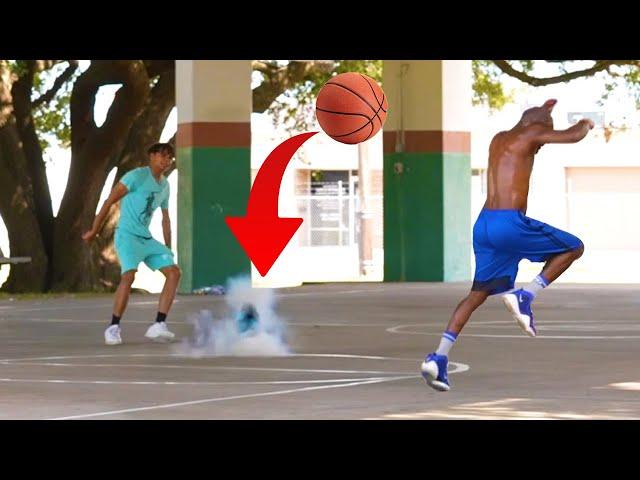 Exploding Basketball Prank!