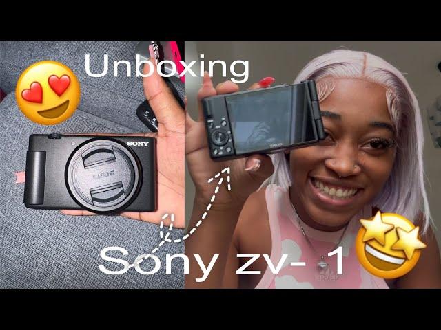 Unboxing my Sony zv - 1 ( my first camera )