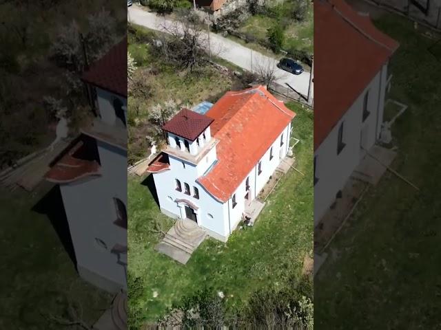 Drone video of church restoration before Easter