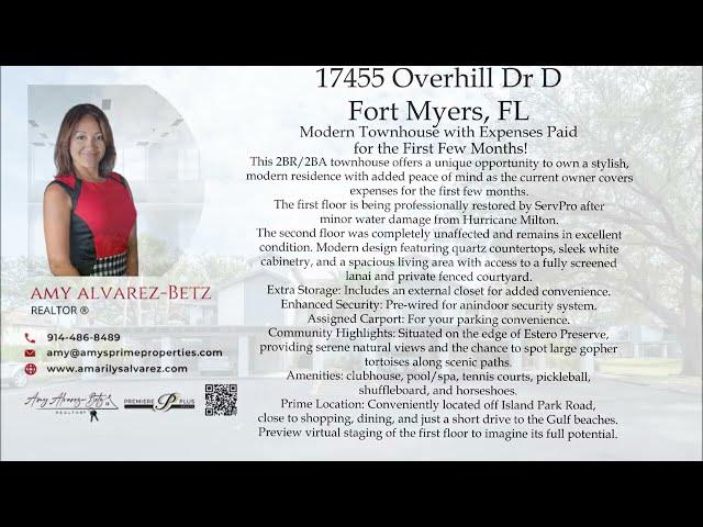 Townhouse sale $159K Great investment Fort Myers - Florida by Amy Alvarez-Betz Premiere Plus Realty