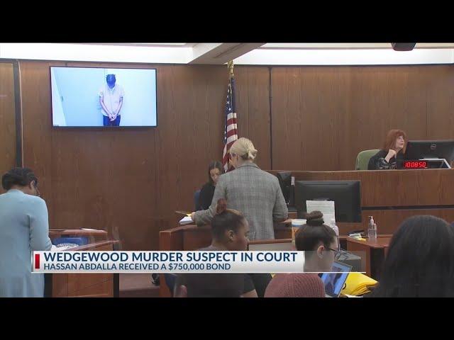 Murder suspect receives $750,000 bonds at arraignment