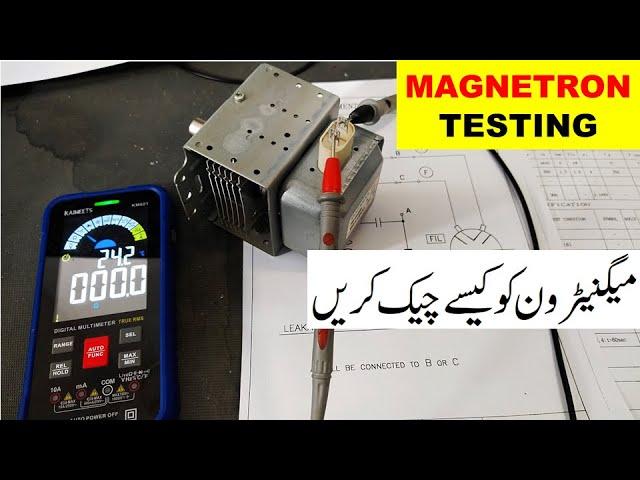 {546} how to test magnetron in microwave oven