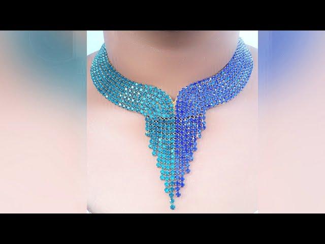 How To Make Designer  Necklace At Home | DIY | Hand Made Bridal Necklace | Chokar  | Uppunuti Home