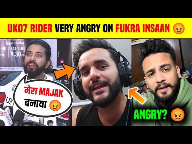 UK07 Rider Very Angry Reply To Fukra Insaan  | UK07 Rider React On Elvish After Bigg Boss #biggboss