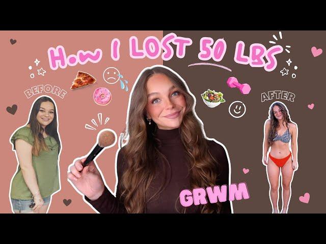 How I LOST 50lbs: MY WEIGHT LOSS JOURNEY, cravings, and finding balance | grwm