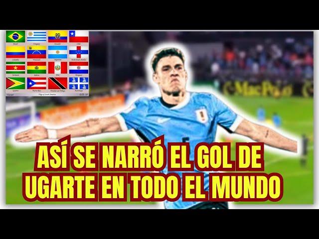 ASI SE NARRÓ EL GOL DE URUGUAY (UGARTE) EN TODO EL MUNDO.