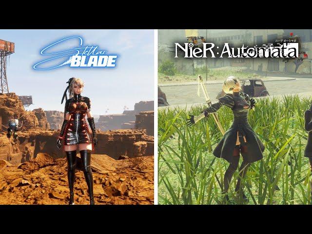 Stellar Blade vs NieR: Automata - Physics and Details Comparison